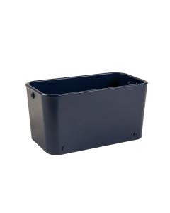 Cedar Crossing Empty Railing Planter With Integral Brackets - Navy