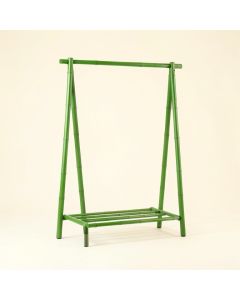 Reed Crest Empty Garment Rack - Green (synthetic illustration; no displayed measurements)