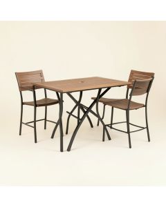 Rixensart Outdoor 3 Piece Bistro Set (synthetic illustration; no displayed measurements)