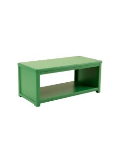 Flint Bridge Narrow Outdoor Storage Bench - Green (synthetic illustration; no displayed measurements)