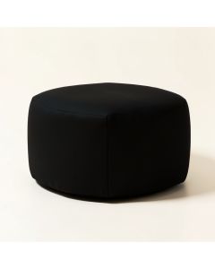 Atara 16 '' Round Chevron Pouf Ottoman (synthetic illustration; no displayed measurements)