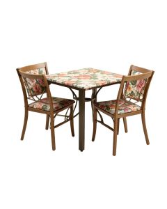 Davisson Floral Outdoor 3-Piece Bistro Set