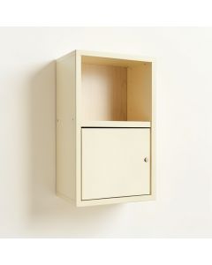Oak Canyon Wall-Mounted Entry Cabinet - Ivory (synthetic illustration; no displayed measurements)