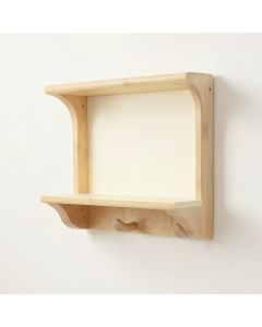 Maple Crest Wall-Mounted Entryway Organizer Shelf - Cream (synthetic illustration; no displayed measurements)