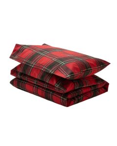 Lumberjack 200 Thread Count Plaid 100 % Cotton Pillowcase (synthetic illustration; no displayed measurements)