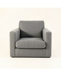 Slate Edge Upholstered Armchair - Gray (synthetic illustration; no displayed measurements)