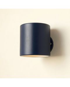 Aspen Brook Wall Sconce Mounted On A Plain Wall - Navy (synthetic illustration; no displayed measurements)