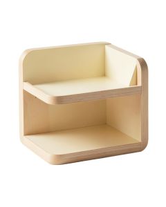 Oak Arc Empty Mug-Storage Cabinet Insert - Cream