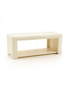 Cove Crest Narrow Outdoor Storage Bench - Ivory (synthetic illustration; no displayed measurements)