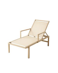 Wren Arc Outdoor Lounge Chair - Beige (synthetic illustration; no displayed measurements)