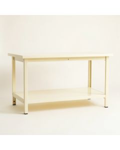 Willow Bridge Empty Workshop Workbench - Ivory (synthetic illustration; no displayed measurements)