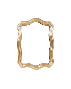 Anahi Frameless Beveled Design Ovation Reign Rectangle Scalloped Bathroom/Vanity Mirror