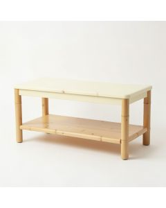 Fern Branch Indoor Bench - Cream (synthetic illustration; no displayed measurements)