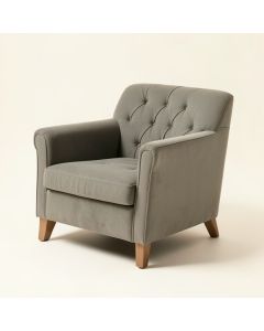Lakeland 28.5 '' Wide Tufted Polyester Armchair (synthetic illustration; no displayed measurements)