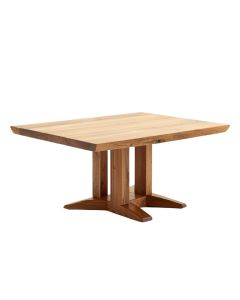 Boden Counter Height Butterfly Leaf Rubberwood Solid Wood Trestle Dining Table