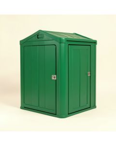 4 Ft. W X 3.91 Ft. D Plastic Portable Storage Shed (synthetic illustration; no displayed measurements)