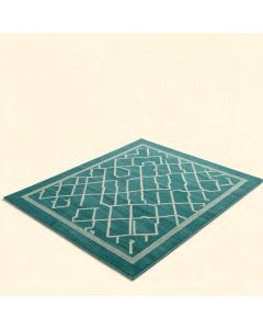 Bertelle Geometric Teal Indoor / Outdoor Area Rug (synthetic illustration; no displayed measurements)