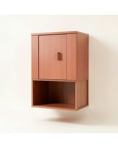 Shore Dell Wall-Mounted Laundry Cabinet - Terracotta (synthetic illustration; no displayed measurements)