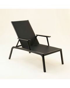 Clay Crest Outdoor Lounge Chair - Black (synthetic illustration; no displayed measurements)