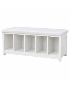 Laurel Dale Shoe Storage Bench - White