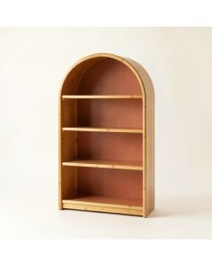 Sage Crest Freestanding Bookcase - Terracotta (synthetic illustration; no displayed measurements)
