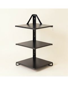 Loewen Triangular Three-Shelf Wall Unit (synthetic illustration; no displayed measurements)