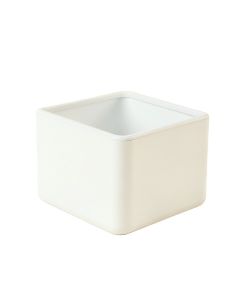 Laurel Brook Empty Railing Planter With Integral Brackets - White (synthetic illustration; no displayed measurements)