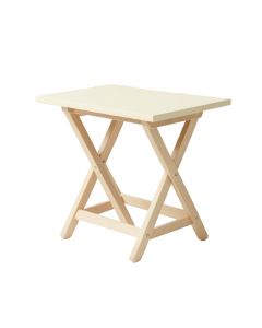 Clay Brook Compact Balcony Table - Cream (synthetic illustration; no displayed measurements)