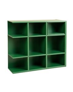 Stone Arc Empty Mug-Storage Cabinet Insert - Green