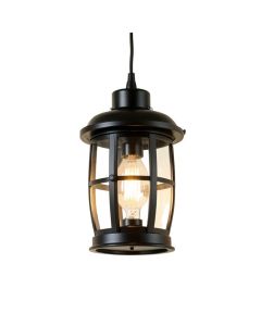 Maribelle Black 1 -Bulb 21 '' H Outdoor Hanging Lantern (synthetic illustration; no displayed measurements)