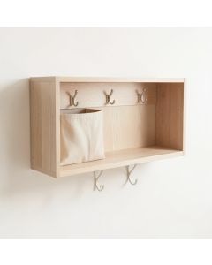 Hazel Edge Wall-Mounted Entryway Organizer Shelf - Beige (synthetic illustration; no displayed measurements)