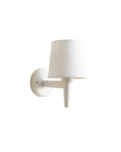 Dawn Bluff Wall Sconce Mounted On A Plain Wall - White (synthetic illustration; no displayed measurements)
