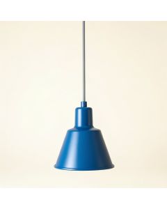 Olive Crossing Pendant Light Suspended From One Plain Cable - Blue (synthetic illustration; no displayed measurements)