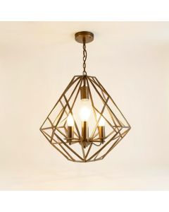 Shellplant 6 - Light Lantern Geometric Chandelier (synthetic illustration; no displayed measurements)