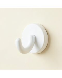 Brook Branch Wall-Mounted Robe Hook - White (synthetic illustration; no displayed measurements)