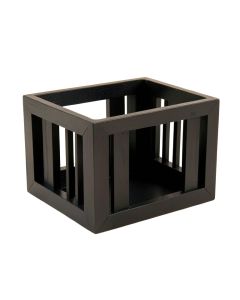 Clay Bend Empty Furniture-Style Pet Crate - Black (synthetic illustration; no displayed measurements)