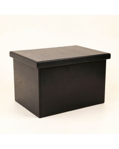 Wren Crest Closed Outdoor Storage Box - Black (synthetic illustration; no displayed measurements)