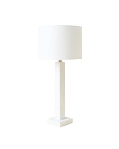 Fern Bluff Floor Lamp With A Plain Fabric Shade - White (synthetic illustration; no displayed measurements)