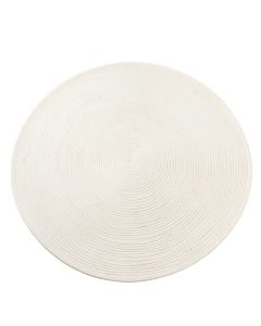 Stone Branch Round Area Rug - White (synthetic illustration; no displayed measurements)