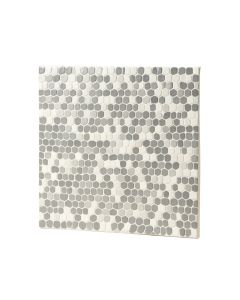 Subway Carrara 10 '' X 10 '' Resin Peel & Stick Backsplash Panel In White/Gray