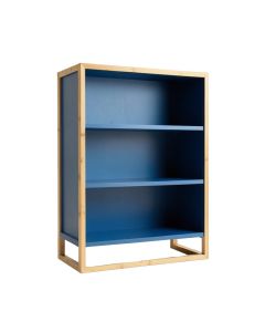 Vale Bend Freestanding Bookcase - Blue