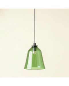 Lake Bridge Pendant Light Suspended From One Plain Cable - Green (synthetic illustration; no displayed measurements)