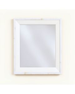 Cliff Brook Framed Wall Mirror - White (synthetic illustration; no displayed measurements)