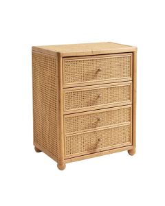 Nightingale Antiqued Rattan 3 Drawer Accent Chest