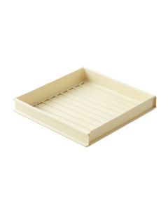 Flint Canyon Empty Under-Desk Cable Tray - Cream (synthetic illustration; no displayed measurements)