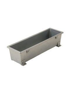 Linden Crest Empty Railing Planter With Integral Brackets - Gray