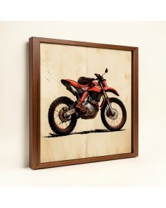 Sign Dirt Biking Framed Graphic Art (synthetic illustration; no displayed measurements)