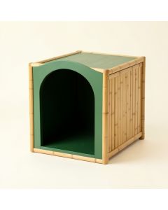 Glen Falls Empty Furniture-Style Litter Enclosure - Green (synthetic illustration; no displayed measurements)