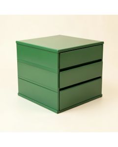 Elm Edge Small-Parts Storage Drawer Cabinet - Green (synthetic illustration; no displayed measurements)