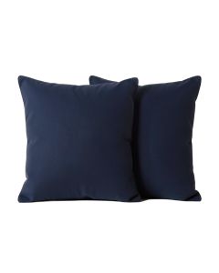 Stripe Collection Navy Blue Throw Pillows - Set Of 2 (synthetic illustration; no displayed measurements)
